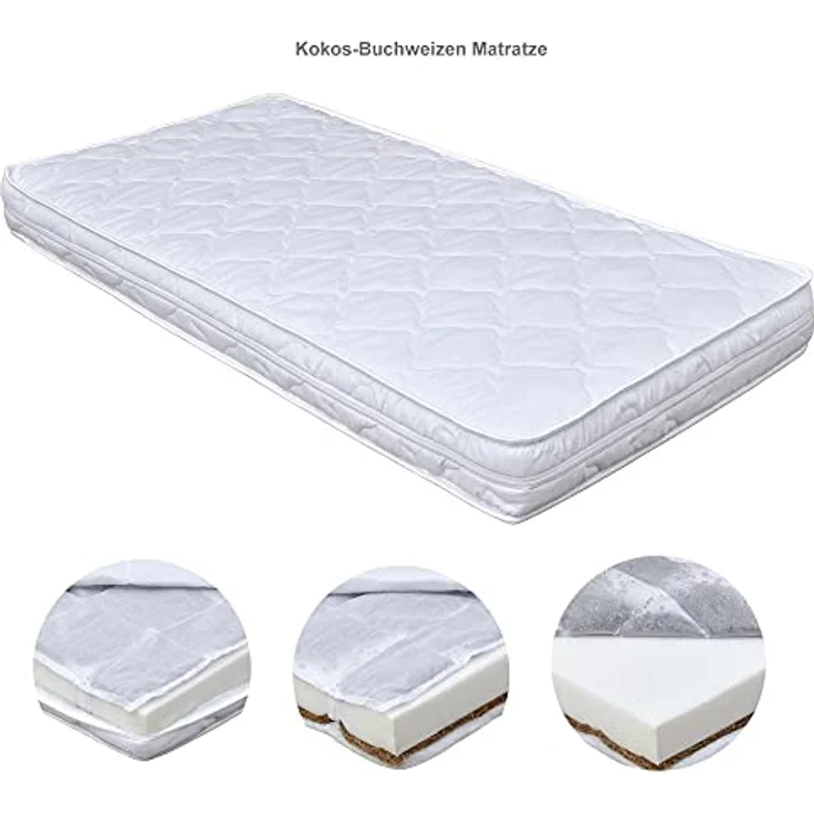 Baby-Delux Babybett Sweet Dreams Bettkasten, Kinderbett Gitterbett 140x70 weiß mit Beißschienen Schublade, Matratze – Bild 7