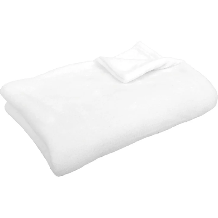 Kuscheldecke supersofte Tagesdecke vielseitig verwendbare Microfaser-Decke, flauschig und anschmiegsam in vielen verschiedenen modischen Farben erhältlich (weiß - champagner / 150x200 cm) – Bild 3