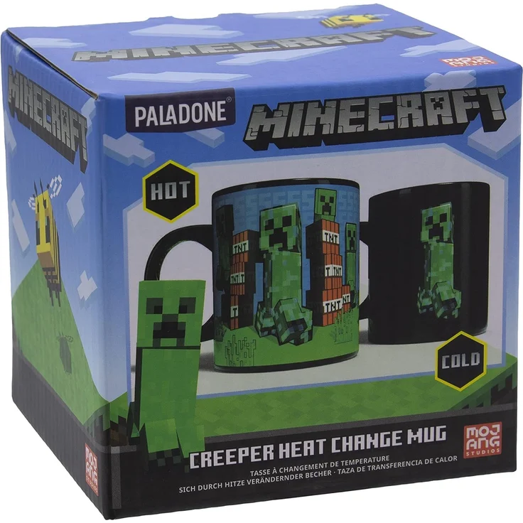 Paladone Minecraft Creeper Heat Change Mug Einzelbild 0 3 l Mehrfarbig Keramik Tasse Universal – Bild 6