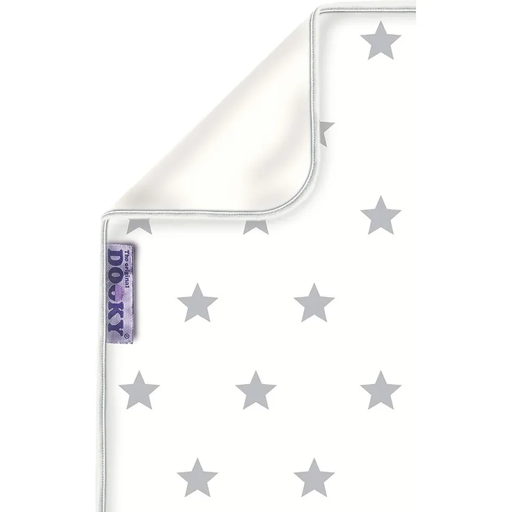 Dooky 'Silver Star' Babydecke weiß