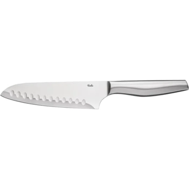 Fissler Santokumesser Essential, breite Klinge, Halbkropf, leicht gebogenes Klingenprofil, Kullen – Bild 1