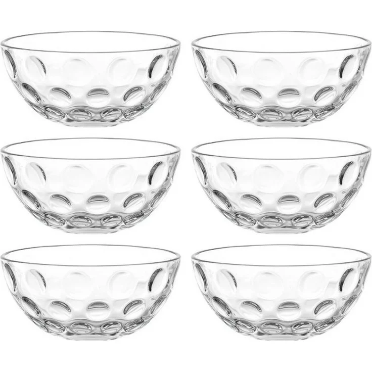 LEONARDO Schale CUCINA OPTIC, 10 cm, 6er-Set, Glas, (Set, 6-tlg), spülmaschinengeeignet – Bild 4