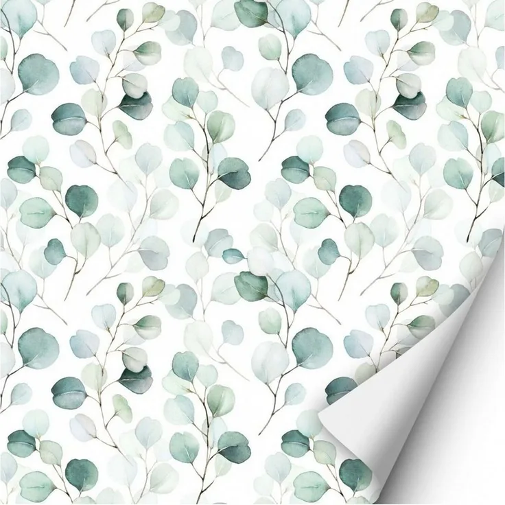 nikima Wandtattoo KF-02 selbstklebende Folie – Floral (PVC-Folie), 2 x 0,9 m selbstklebende Folie