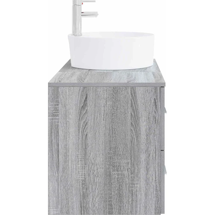 vidaXL Badezimmerschrank-Set 2 stk. Grau Sonoma 79,5 x 44,5 x 82 cm 3403989 – Bild 4