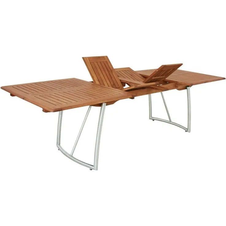 Gardissimo Edelstahl/ Akazienholz Gartenausziehtisch "Kyoto", holz