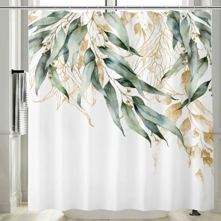 M&W DAS DESIGN Duschvorhang Shower curtains Anti schimmel Waschbar ​​180x200 Duschvorhang – Bild 1