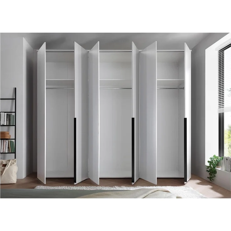 Kleiderschrank Konstanz / Kevo, Holzwerkstoff, Anthrazit, 270 x 225 x 52 cm – Bild 9