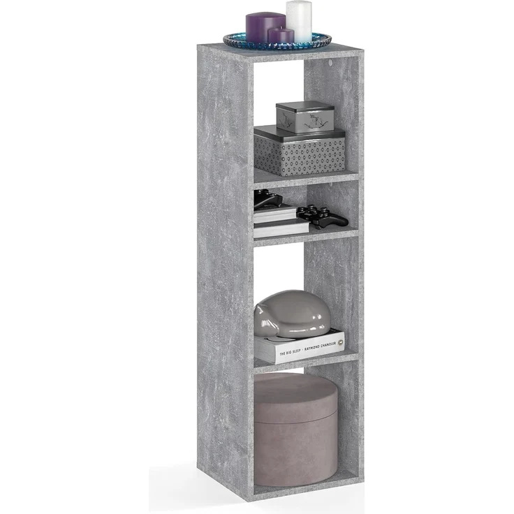 KOMTO Bücherregal RIM3 Regal Standregal Würfelregal für Kinderzimmer, Büroregal Bücherschrank Regal Wohnzimmer 33,8 х 30,7 х 112,5 cm – Bild 1