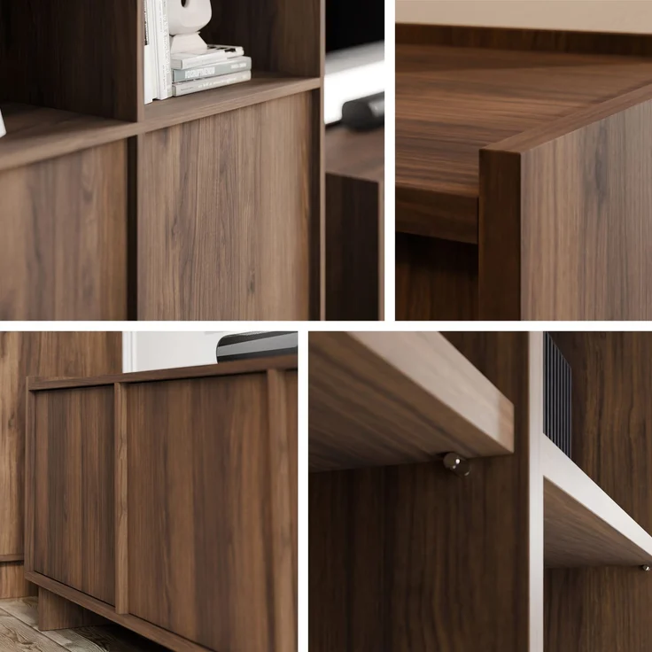 Wohnzimmer-Set Yolkyn I (Farbe: Nuss Warmia) – Bild 6