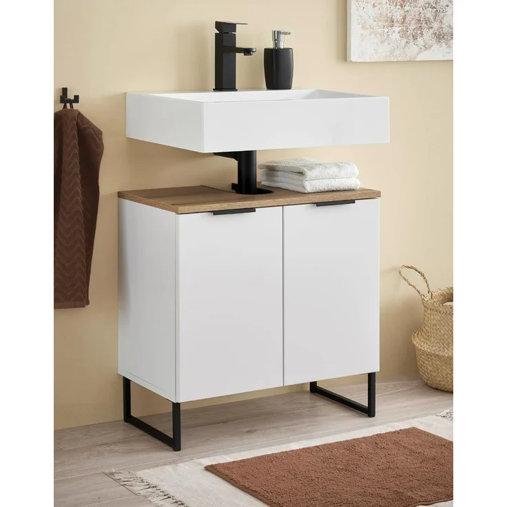 moebel-dich-auf Waschbeckenunterschrank Aspen 60 60 x 60 x 35 cm – Bild 1