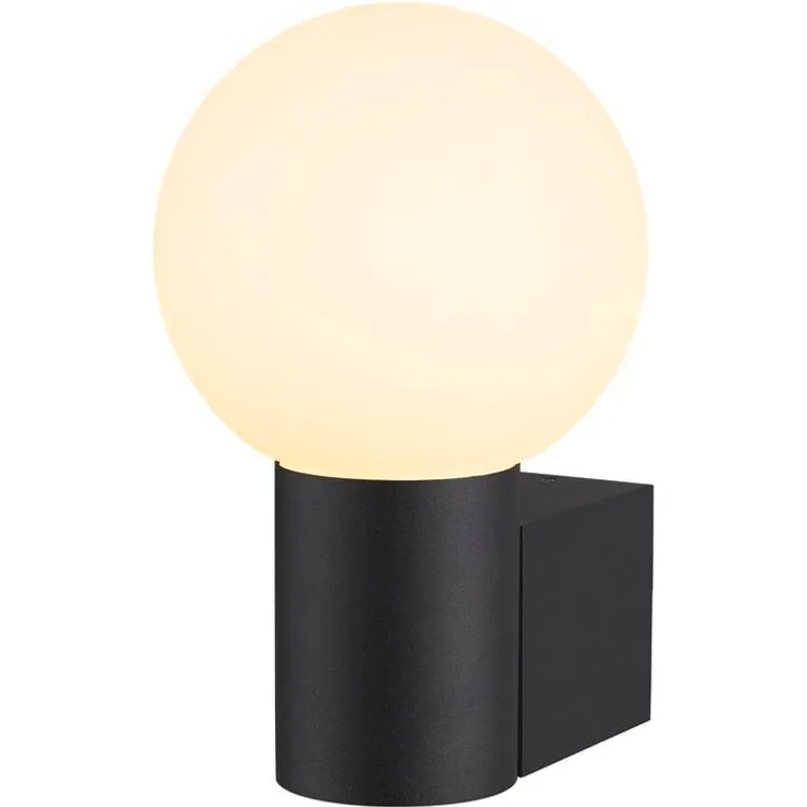 SLV VARYT, Wandaufbauleuchte, rund, 1x max. 6W E14, schwarz - Aufbaustrahler