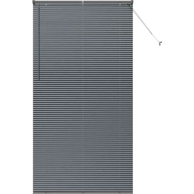 vidaXL Venezianische Jalousie Dunkelgrau 220 x 110 cm 25 mm Aluminium 42006099 – Bild 2