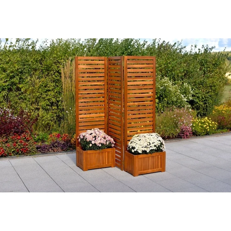Sichtschutz mit 2 Blumenkästen – Bild 2