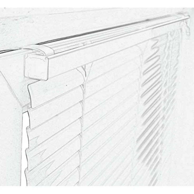 Deco Company Alu-Jalousie ohne Bohren, Zum Klemmen, Inkl. Klemmträgern, Sichtschutz, Lichtschutz, Blendschutz, Aluminium-Jalousie, Silber-Blau, 160x175 cm – Bild 11