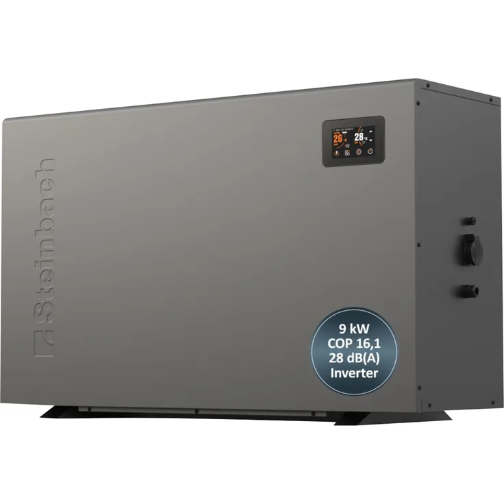 Steinbach Swimming Pool Wärmepumpe "Silent 9",für Pools bis 40.000 l, 9 kW Heizleistung