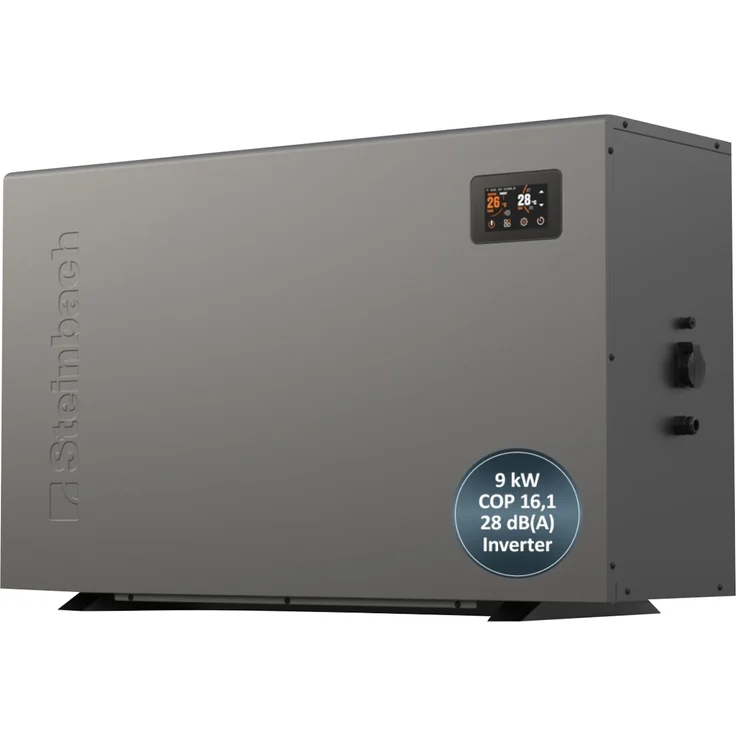 Steinbach Swimming Pool Wärmepumpe "Silent 9",für Pools bis 40.000 l, 9 kW Heizleistung – Bild 1