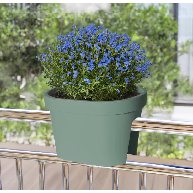 Spetebo Blumentopf (Stück, 1 St, Pflanztopf), Kunststoff Pflanzkasten zum Einhängen – Bild 3