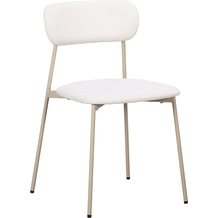 Esszimmerstuhl Inka 4er-Set, gepolstert aus Stoff und Metall, modern, taupe, komfortabel für Dein Zuhause