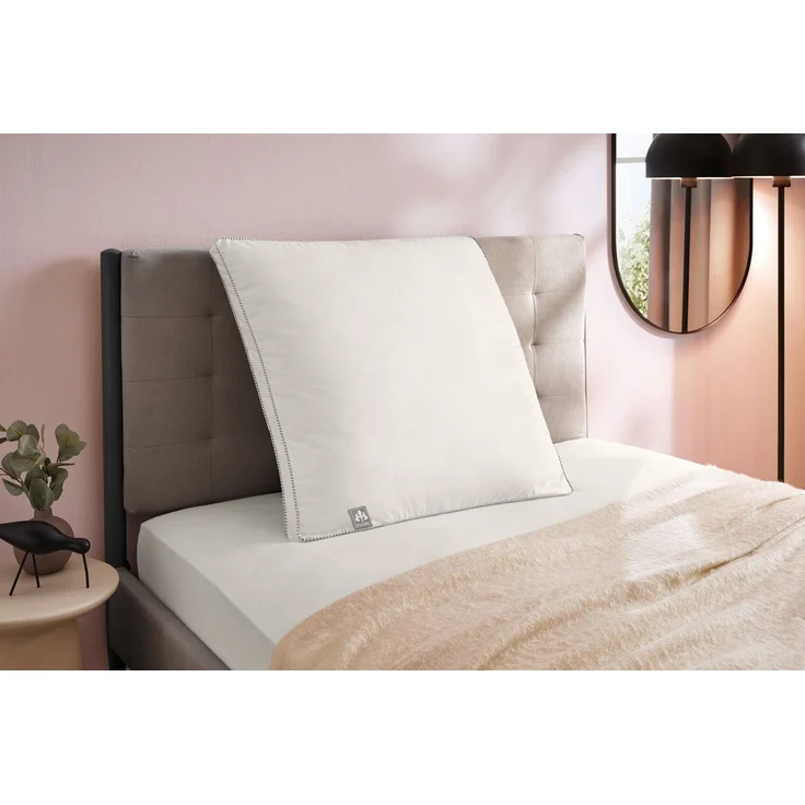 Irisette Kopfkissen irisette® Sensible 80x80 cm, Füllung: 100% Polyester, Seitenschläfer, Rückenschläfer, Bauchschläfer, temperatur- und feuchtigkeitsregulierend, Bezug aus Naturmaterialien – Bild 1