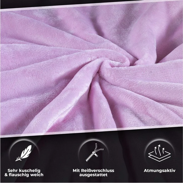 Malika Bettwäsche 135x200 + 80x80 cm Cashmere Touch Bettwäsche, atmungsaktiv, Mikrofaser, 2 teilig, Für Allergiker geeignet, pflegeleicht, angenehm weicher Stoff – Bild 3