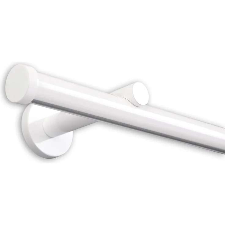 Deco-Raum® Gardinenschiene Innenlauf Weiß Modern | Länge: 280cm | Material: Aluminium | Farbe: Weiß – Bild 1