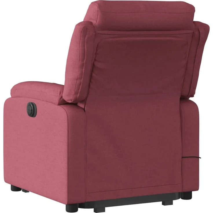 vidaXL Elektrischer Massagesessel mit Aufstehhilfe Weinrot Stoff 3205019 – Bild 4