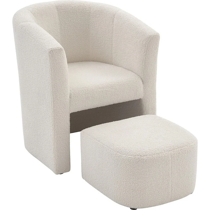 Vente-unique - JOVANA - Sessel mit gerader Rückenlehne - Plastik - Kunststoff (PVC) - Weiß - 65 x 64 x 74 cm – Bild 5
