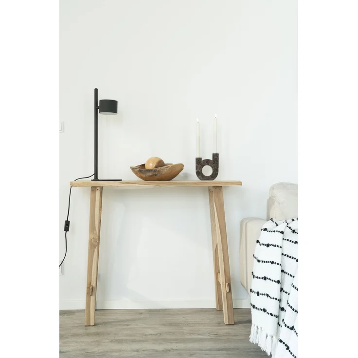 House Nordic Konsolentisch, Teakholz, natur, 90x30x80 cm – Bild 9