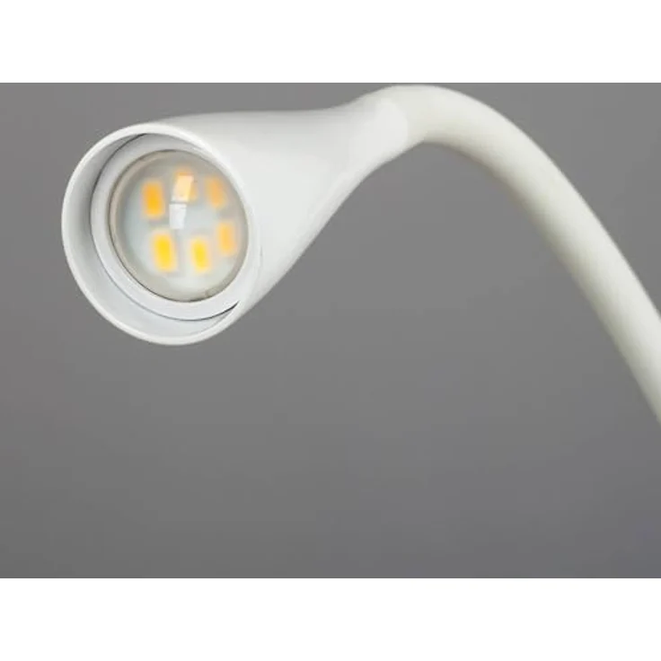 Lindby Klemmleuchte "Baris", Metall, weiß, 44 cm Höhe, LED, 3000K, mit Schalter – Bild 5