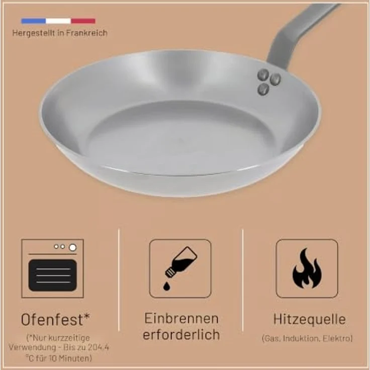 De Buyer BRATPFANNE AUS EISEN, MINERAL B, Ø 24CM – Bild 4