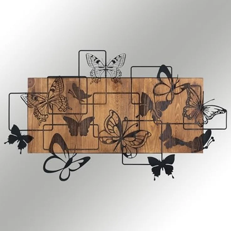 Wallity 'Legendary' Dekoratives Wandaccessoire aus Holz, Schwarznuss, 42,5 x 73 cm – Bild 4