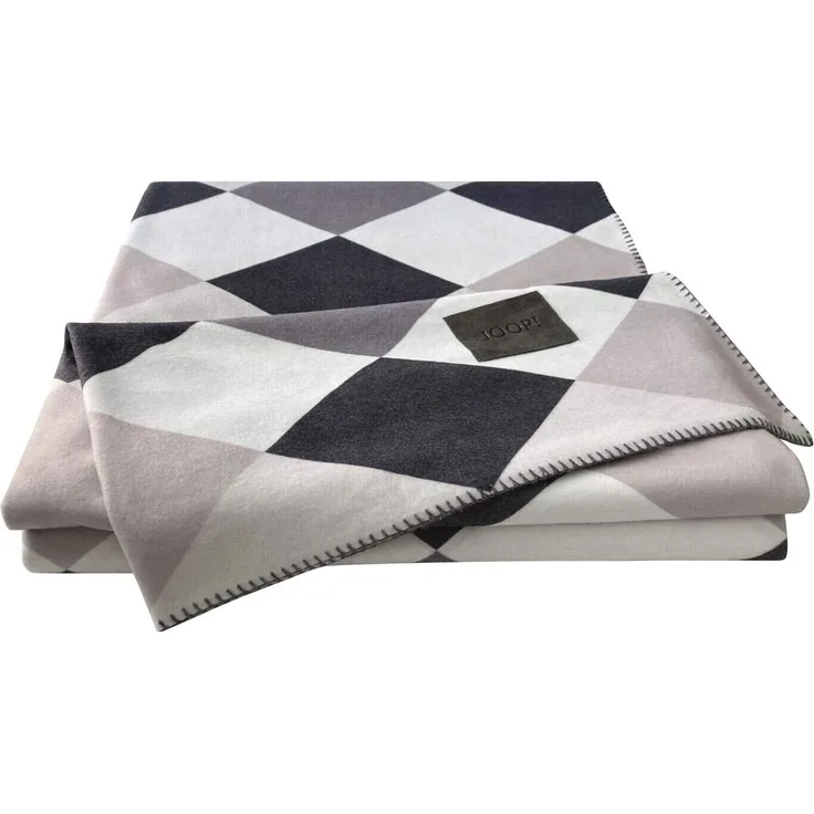 JOOP! SOFT Plaid / Decke Stein 150 x 200cm