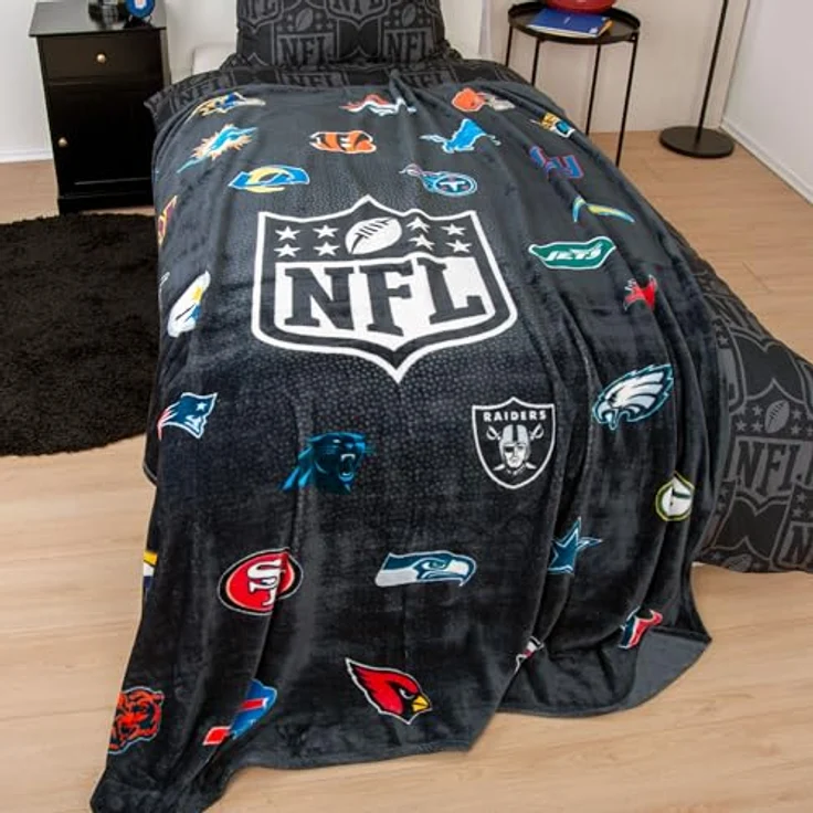 Herding Wellsoft-Decke NFL Teams, 150x200 cm, Weiche Kuscheldecke, Polyester – Bild 3