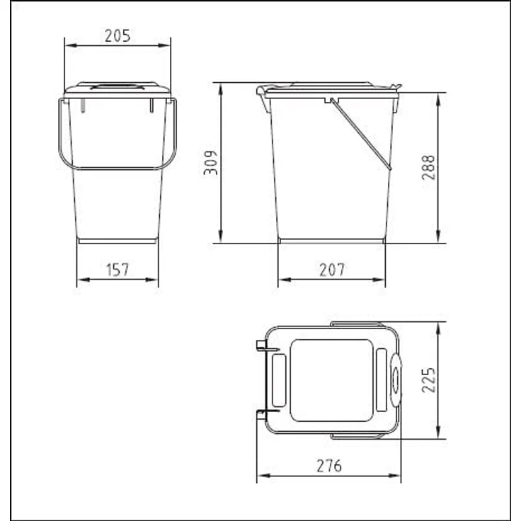 SULO Mülleimer Sulo Vielzweckbehälter Bio Boy 10L – Bild 6