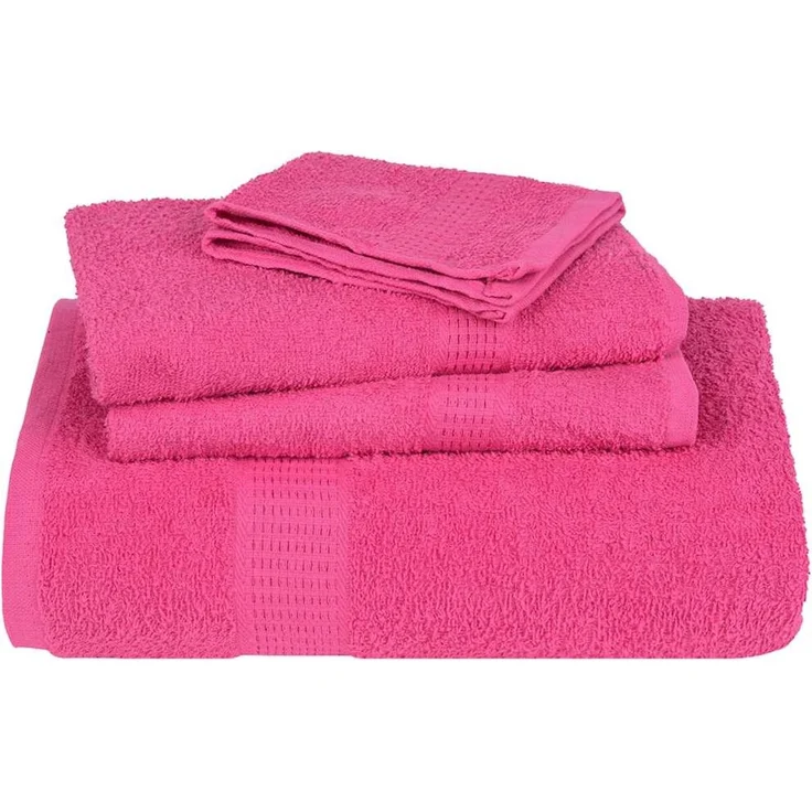 vidaXL Handtücher FROGN 10 Stk. Rosa 100x200 cm 360 g/m² 137060 – Bild 8