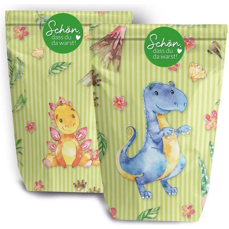 PAPIERDRACHEN Geschenkbox 12 Geschenktüten zum Geburtstag - mit Aufkleber zum Verschließen, in verschiedenen Motiven erhältlich – Bild 1