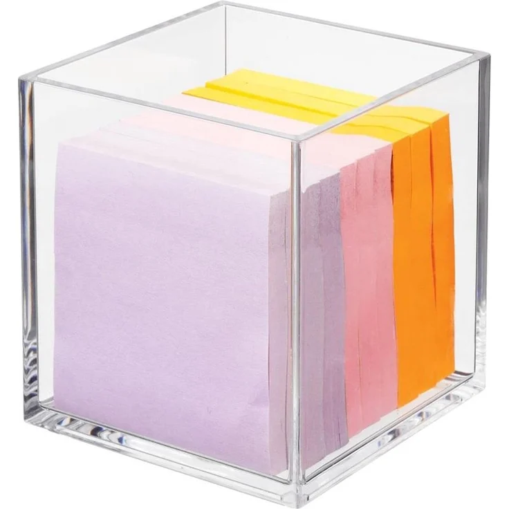 mDesign Schreibtisch Organizer Aufbewahrung Ablage Ordnung 3er-Set Transparent – Bild 7