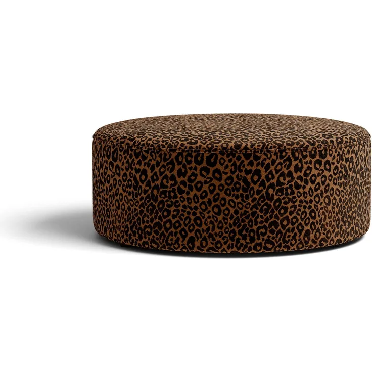 Micadoni Pouf Dia 90cm Chenille Wild Honig