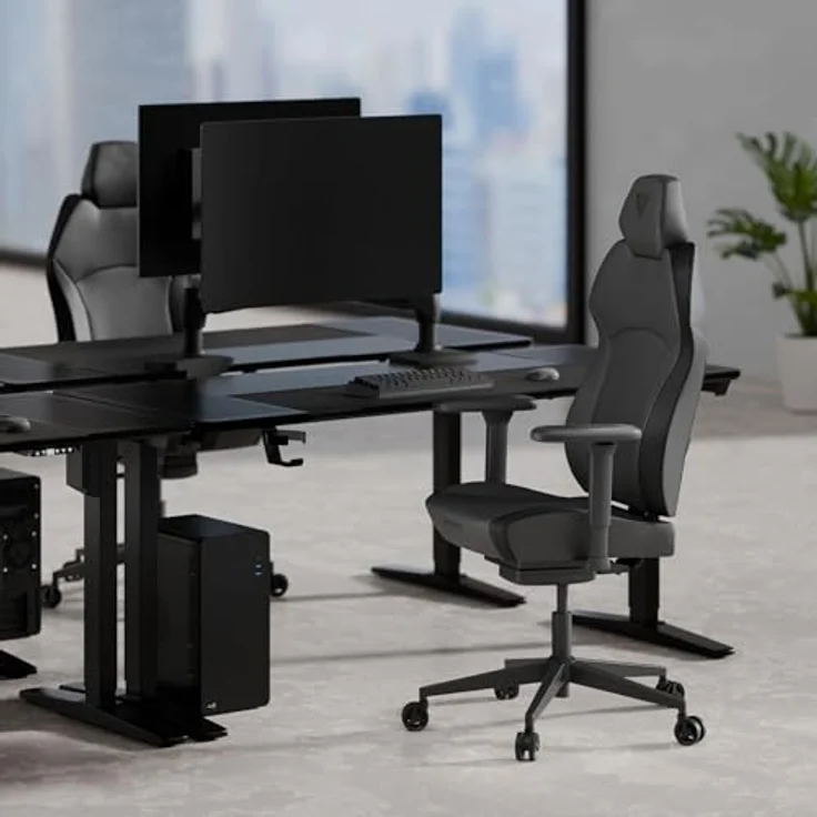 TX3 ThunderX3 SOLO 360, Ergonomischer Gaming-Stuhl mit 3D Armlehnen und SYNC4-Mechanik, schwarz – Bild 3