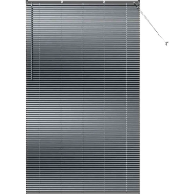 vidaXL Venezianische Jalousie Dunkelgrau 220 x 125 cm 25 mm Aluminium 42006102 – Bild 2