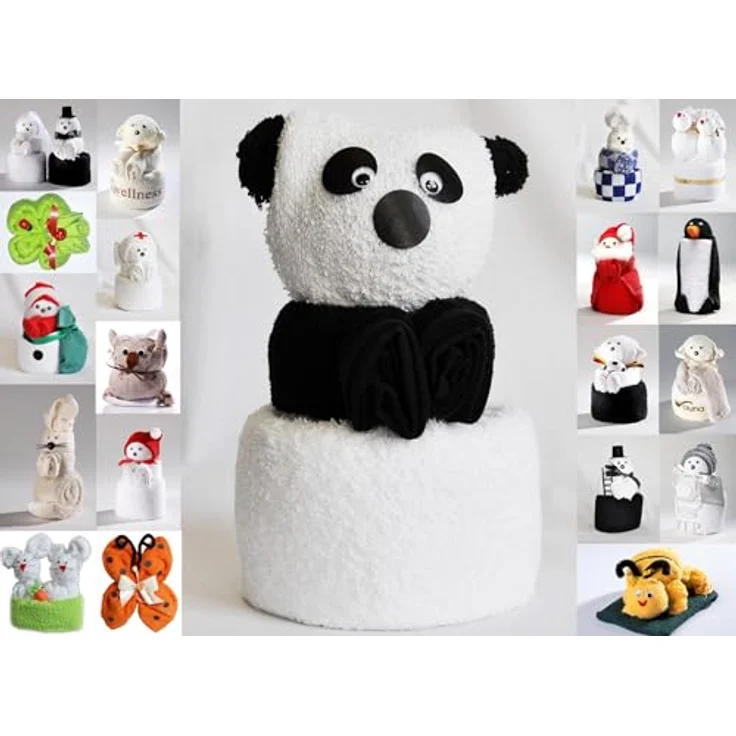 JACK Handtuch Set Frottier Geschenk Set viele Modelle Handarbeit Origami Gästetuch, (1-St), Handtuch, Waschhandschuh, gefaltete Tiere, tolle Geschenkidee – Bild 2
