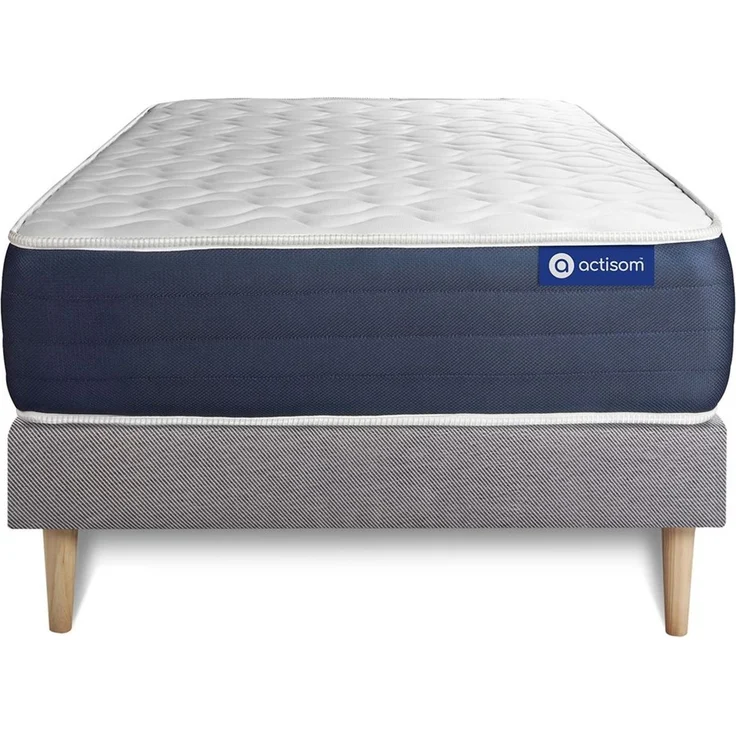 Actilatex sleep matratze 90x190cm + Bettgestell mit lattenrost - Dicke : 22cm - Latex und Memory-schaum - H3 – Bild 1
