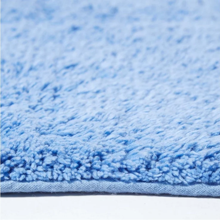 Homescapes Badematte WC Vorleger Spa Supreme Blau, Höhe 30 mm, WC Vorleger (50x55 cm) – Bild 2
