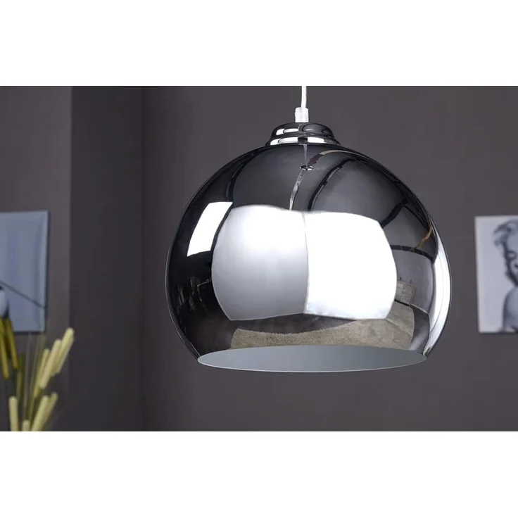 riess-ambiente Hängeleuchte CHROMAGON 30cm silber, ohne Leuchtmittel, Wohnzimmer · Metall · Esszimmer · Pendel · Modern – Bild 4