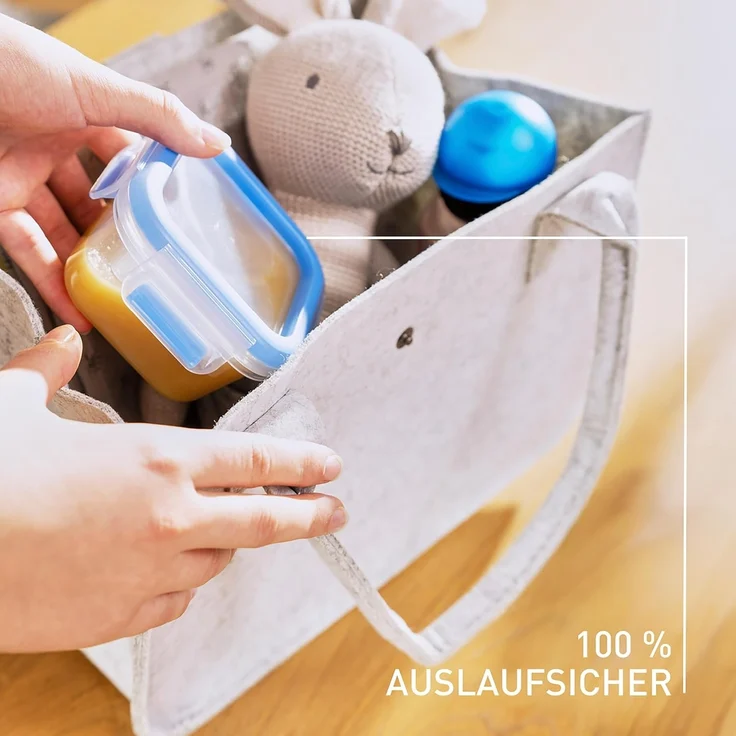 Emsa Frischhaltedose Clip & Close, Kunststoff, (Set, 8-tlg, 4 Frischhaltedose mit Deckel), dicht, hygienisch, unbedenklich, spülmaschinengeeignet – Bild 4