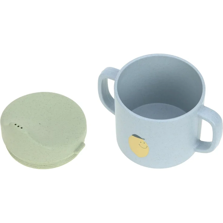 LÄSSIG Kinder Trinklernbecher mit Henkel und abnehmbarem Deckel 150 ml/Sippy Cup Happy Fruits Lemon – Bild 3
