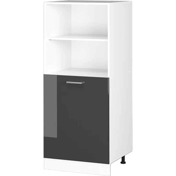 Küchenfront R-Line Anthrazit Hochglanz 59.6 x 71.3 cm Möbelfront für den Backofenumbauschrank (halb) Vicco – Bild 5