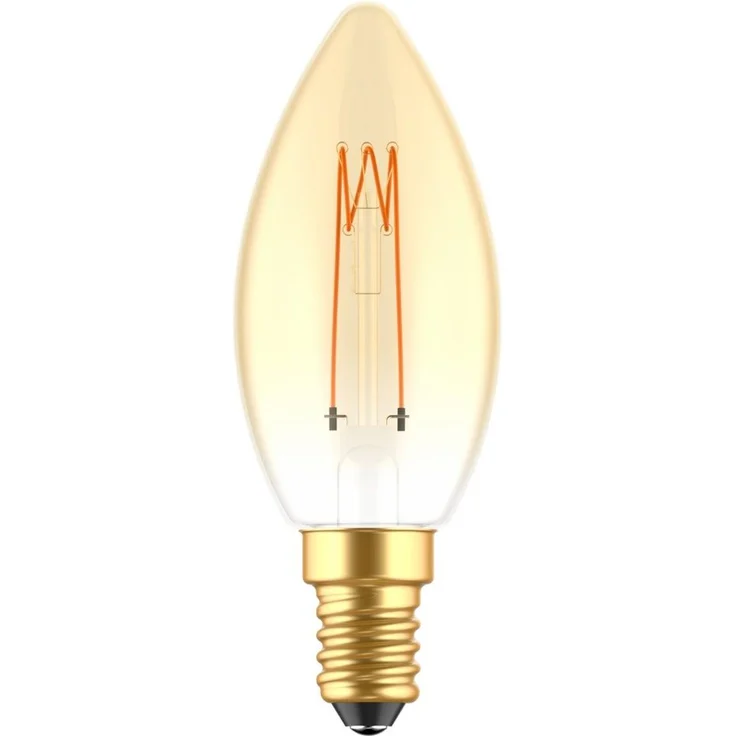 LED's light LED-Leuchtmittel 0620192 LED Kerze, E14, E14 dimmbar 2.5W extra-warmweiß Gold C35 – Bild 3