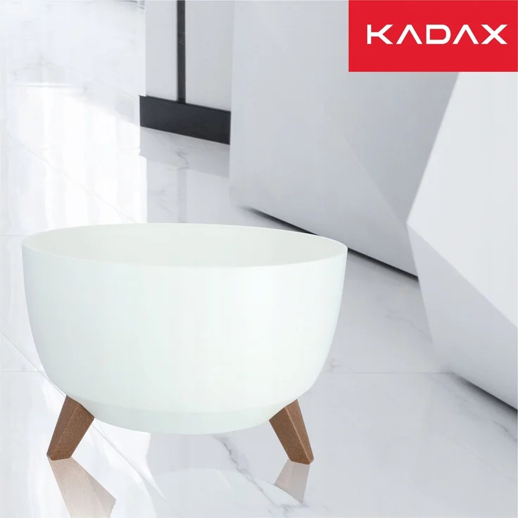KADAX Blumentopfabdeckung Schaleneinsatz 40cm Weiß 2 Stk – Bild 8