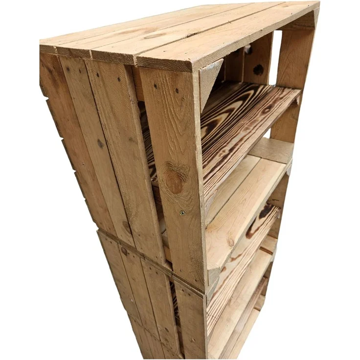 Holzkiste Obstkiste Vintage 50x40x30cm Boden Lang – Bild 10